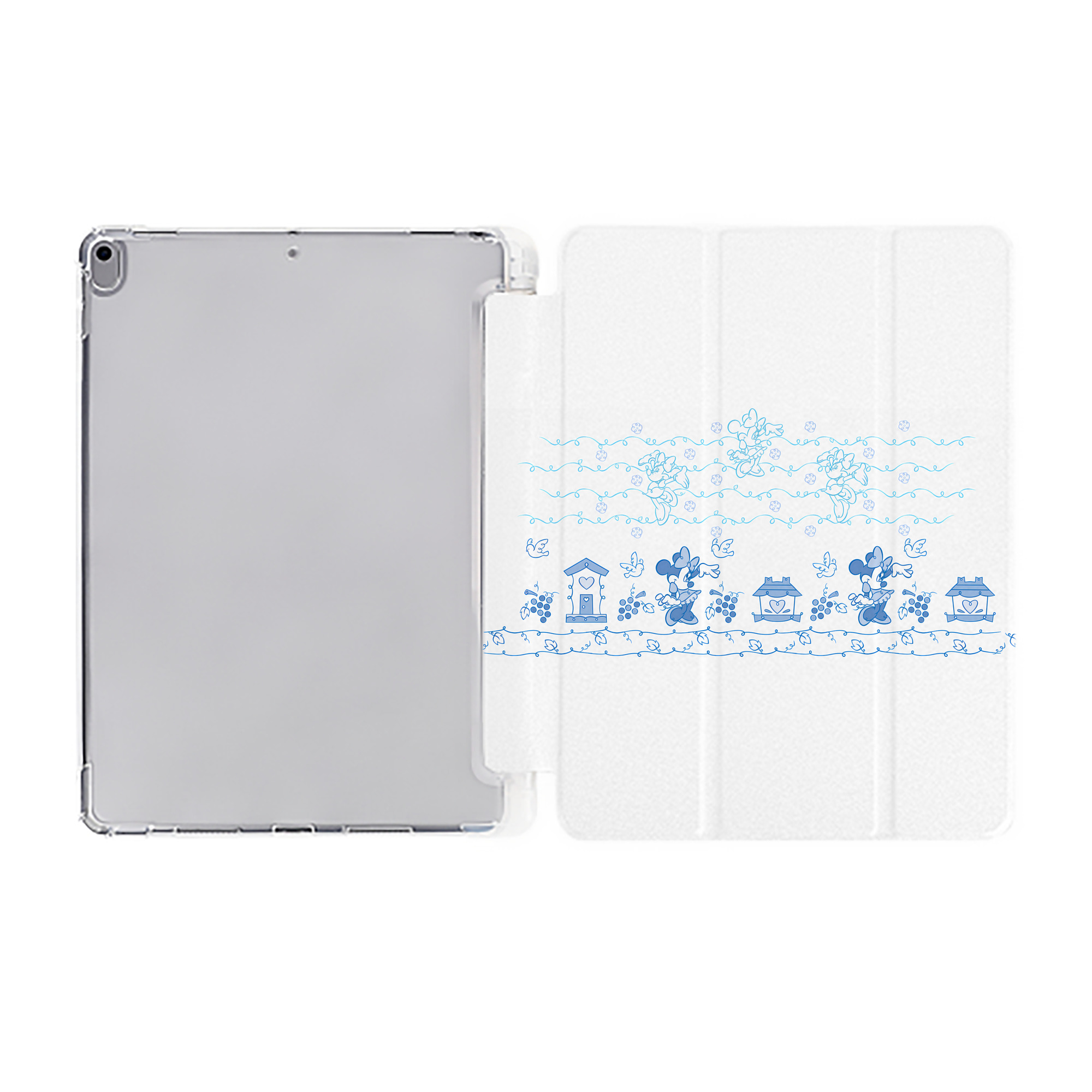 （画像用） ミッキーマウス Mickey Mouse IPad ケース ペン収納付き 三つ折りスタンド PUレザー×シリコン 対応機種9.5/10.5/10.9インチ